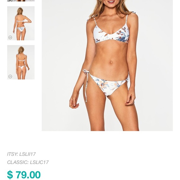 Lspace | White Lily Bikini Bottom - XS - Picture 8 of 8